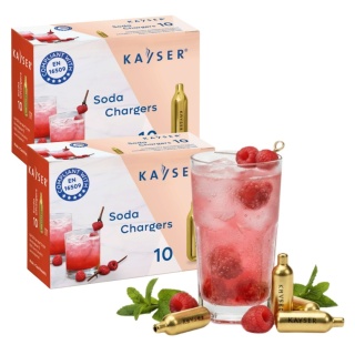 Naboje CO2 do Syfonu do Wody Sodowej 20 Sztuk Kayser