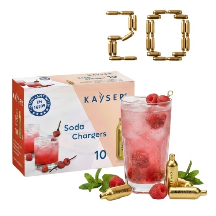 Naboje CO2 do Syfonu do Wody Sodowej 20 Sztuk Kayser