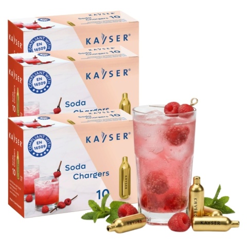Naboje CO2 do Syfonu do Wody Sodowej 30 Sztuk Kayser