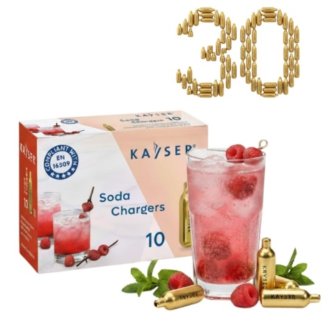 Naboje CO2 do Syfonu do Wody Sodowej 30 Sztuk Kayser
