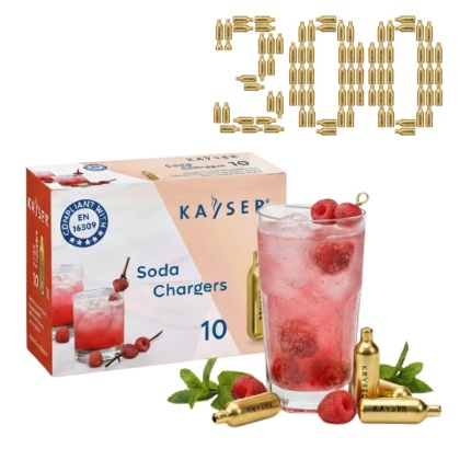 Naboje CO2 do Syfonu do Wody Sodowej 300 Sztuk Kayser