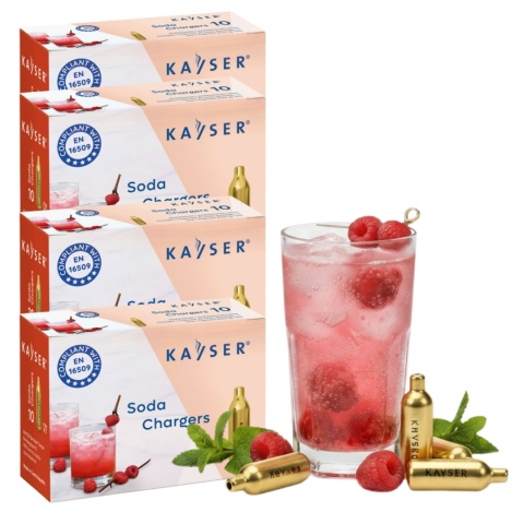 Naboje CO2 do Syfonu do Wody Sodowej 40 Sztuk Kayser