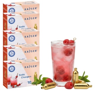 Naboje CO2 do Syfonu do Wody Sodowej 50 Sztuk Kayser