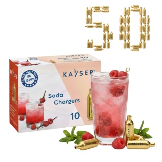 Naboje CO2 do Syfonu do Wody Sodowej 50 Sztuk Kayser