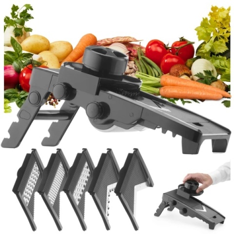 Ostra Profesjonalna Szatkownica do Warzyw Ręczna Mandolina Hendi 222614