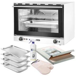 Piec Konwekcyjny z Nawilżaniem GN 1/1 + Pojemniki Hendi H100S 229873 (Zestaw XL)