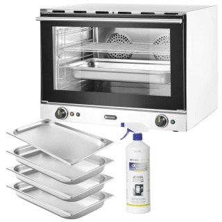 Piec Konwekcyjny z Nawilżaniem GN 1/1 + Pojemniki Hendi H100S 229873 (Zestaw M)