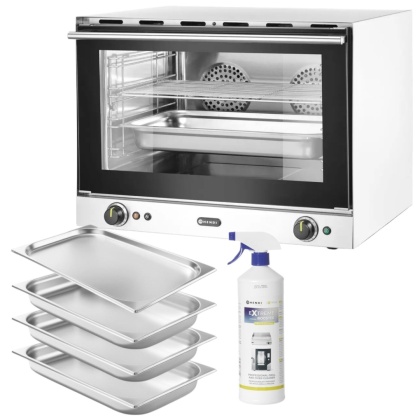 Piec Konwekcyjny z Nawilżaniem GN 1/1 + Pojemniki Hendi H100S 229873 (Zestaw M)