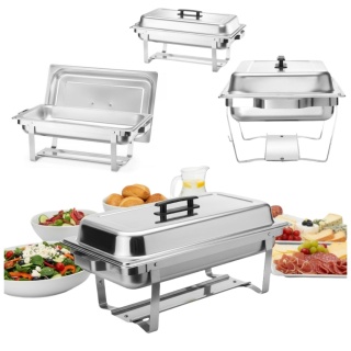 Podgrzewacz Na Pastę GN 1/1 7,5l Zestaw 4 Szt. Hendi 238837-1