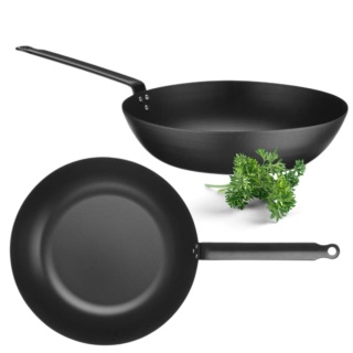 Patelnia Wok ze Stali Węglowej Profesjonalna ⌀304x530 Hendi 627990