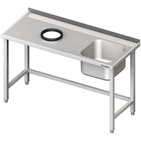 Zlew Nierdzewny Gastronomiczny 100x60 (P) Stalgast