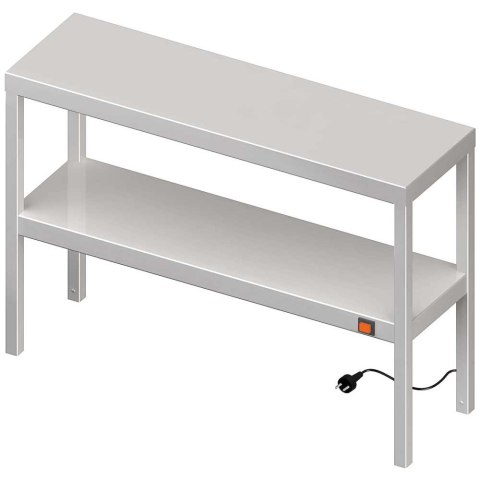 Nadstawka Grzewcza Nierdzewna Dwupoziomowa 1300x400x700 Stalgast