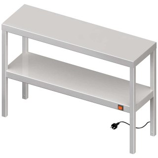 Nadstawka Grzewcza Nierdzewna Dwupoziomowa 90x40x70 Stalgast