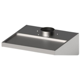 Okap skręcany niski 1010x1000x400 Gredil Stalgast 619110