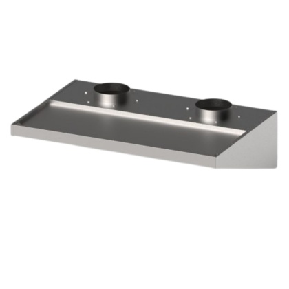 Okap skręcany niski 1510x1000x400 Gredil Stalgast 619115