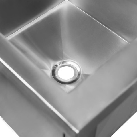 Basen gastronomiczny spawany jednokomorowy 60x60x85 stal inox MTP001983