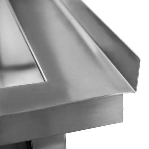 Basen gastronomiczny spawany jednokomorowy 60x60x85 stal inox MTP001983