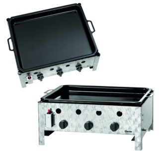 Duża Patelnia Gazowa Grill 70x54 728g/H Bartscher 1061933