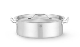 Okrągły garnek niski z pokrywką o pojemności 14,1 l średnica 360 mm Hendi 836514