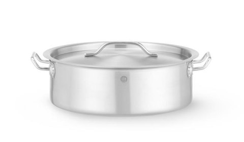 Okrągły garnek niski z pokrywką o pojemności 14,1 l średnica 360 mm Hendi 836514