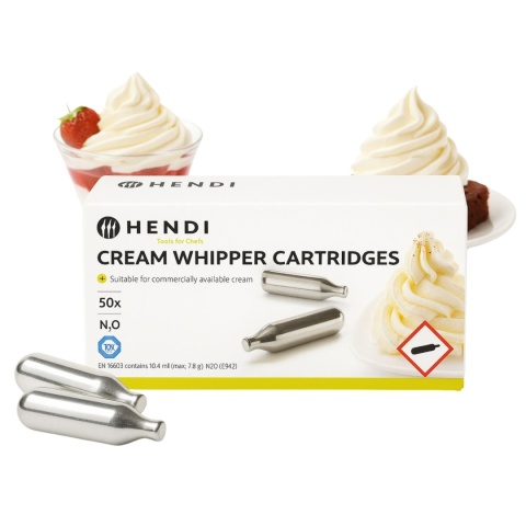 Naboje do Syfonu do Bitej Śmietany Hendi 50 sztuk | 586907