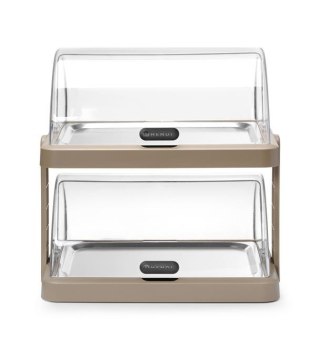 Witrynka Chłodząca UNIQ Duo 2-Poziomowa Beżowa Hendi Roll-Top 871959