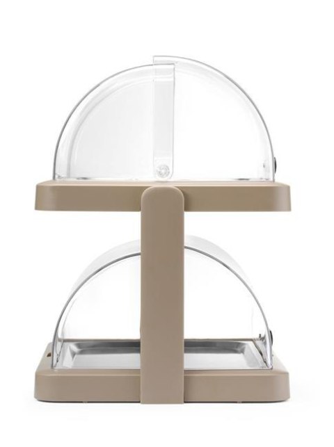 Witrynka Chłodząca UNIQ Duo 2-Poziomowa Beżowa Hendi Roll-Top 871959