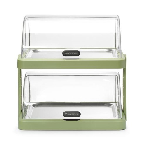 Witrynka Chłodząca UNIQ Duo 2-Poziomowa Zielona Hendi Roll-Top 871973