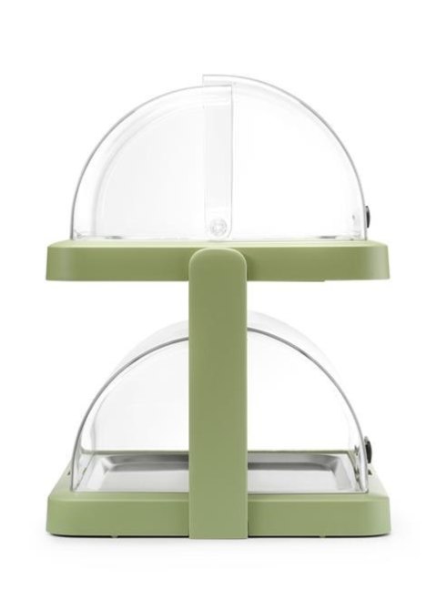 Witrynka Chłodząca UNIQ Duo 2-Poziomowa Zielona Hendi Roll-Top 871973