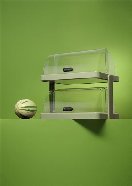 Witrynka Chłodząca UNIQ Duo 2-Poziomowa Zielona Hendi Roll-Top 871973