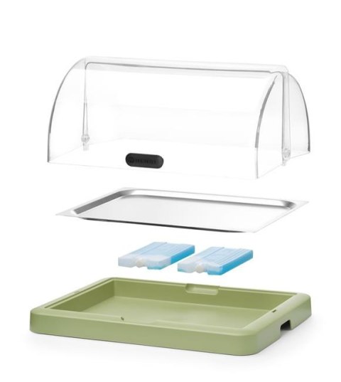 Witrynka Chłodząca UNIQ Pojedyncza Zielona Hendi Roll-Top 871966