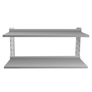 Półka wisząca dwupoziomowa inox 120x30 cm do kuchni MTP005936