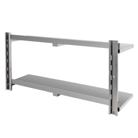 Półka wisząca dwupoziomowa inox 120x30 cm do kuchni MTP005936