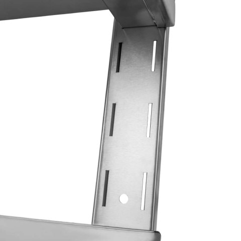 Półka wisząca dwupoziomowa inox 120x30 cm do kuchni MTP005936