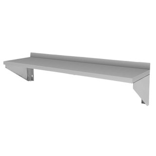 Półka wisząca jednopoziomowa inox 120x30 cm ścienna MTP005932