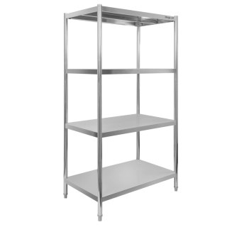 Regał nierdzewny 4 półki 100x60x180 magazyn gastronomiczny MTP005964