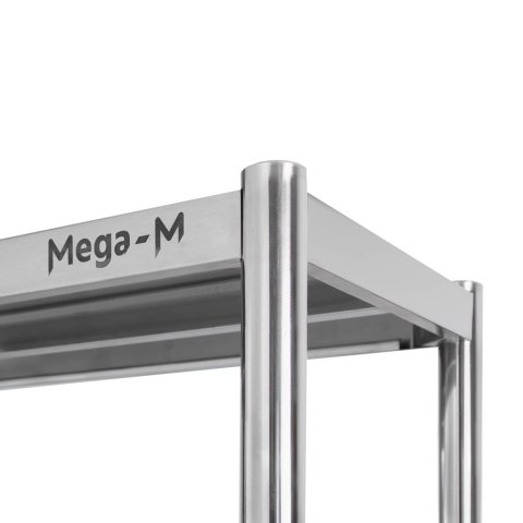 Regał nierdzewny 4 półki 100x60x180 magazyn gastronomiczny MTP005964