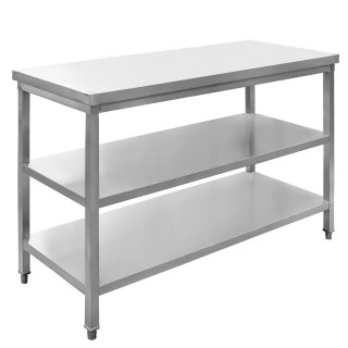 Stół centralny 2 półki 120x60x85 stal nierdzewna MTP001766