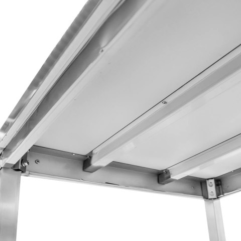 Stół centralny 2 półki 120x60x85 stal nierdzewna MTP001766