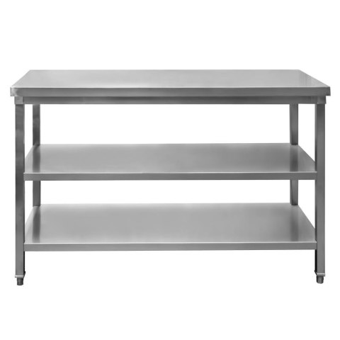Stół centralny 2 półki 120x60x85 stal nierdzewna MTP001766