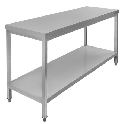 Stół centralny z półką 140x70x85 stal nierdzewna MTP005130