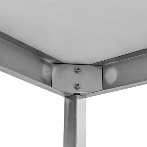 Stół centralny z półką 140x70x85 stal nierdzewna MTP005130