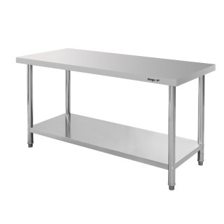 Stół centralny inox z półką Standard 160x70x85 do gastronomii MTP004380