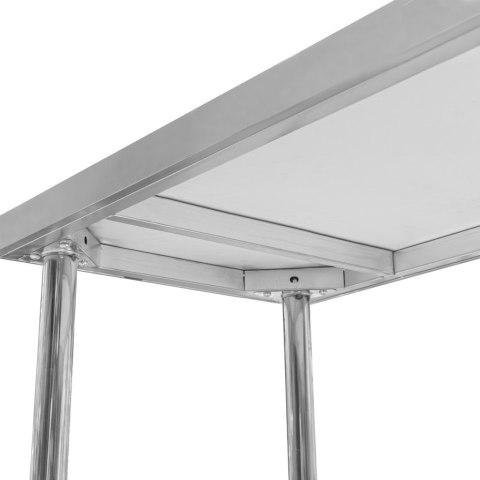 Stół centralny inox z półką Standard 160x70x85 do gastronomii MTP004380