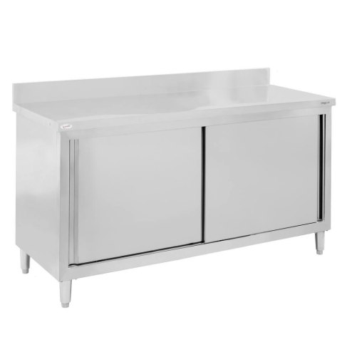 Stół przyścienny inox z szafką 120x70x85 gastronomiczny MTP001864