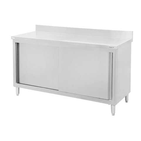 Stół przyścienny inox z szafką 120x70x85 gastronomiczny MTP001864