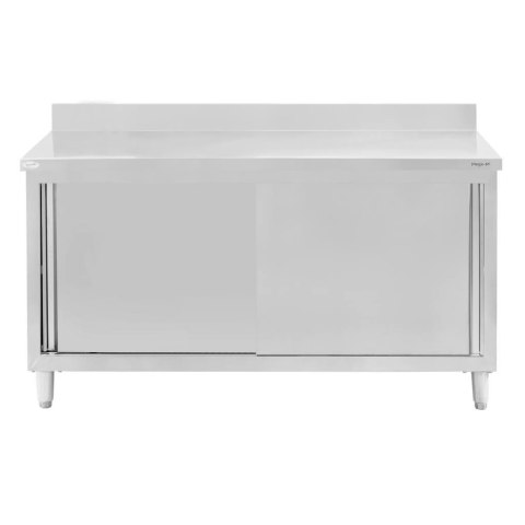 Stół przyścienny inox z szafką 120x70x85 gastronomiczny MTP001864