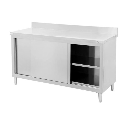 Stół przyścienny inox z szafką 120x70x85 gastronomiczny MTP001864