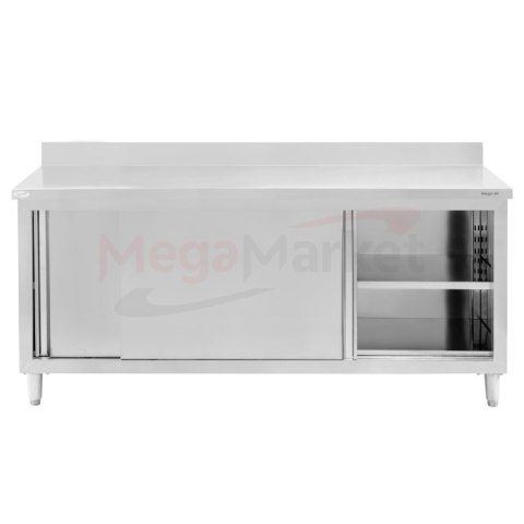 Stół przyścienny inox z szafką 200x70x85 gastronomiczny MTP001865