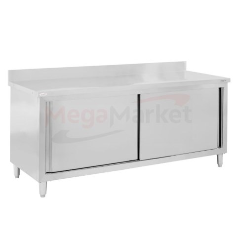 Stół przyścienny inox z szafką 200x70x85 gastronomiczny MTP001865